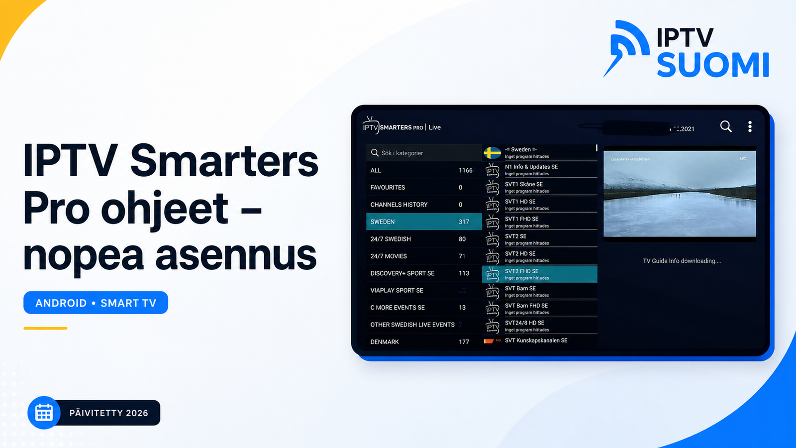 IPTV Smarters Pro ohjeet – nopea asennus