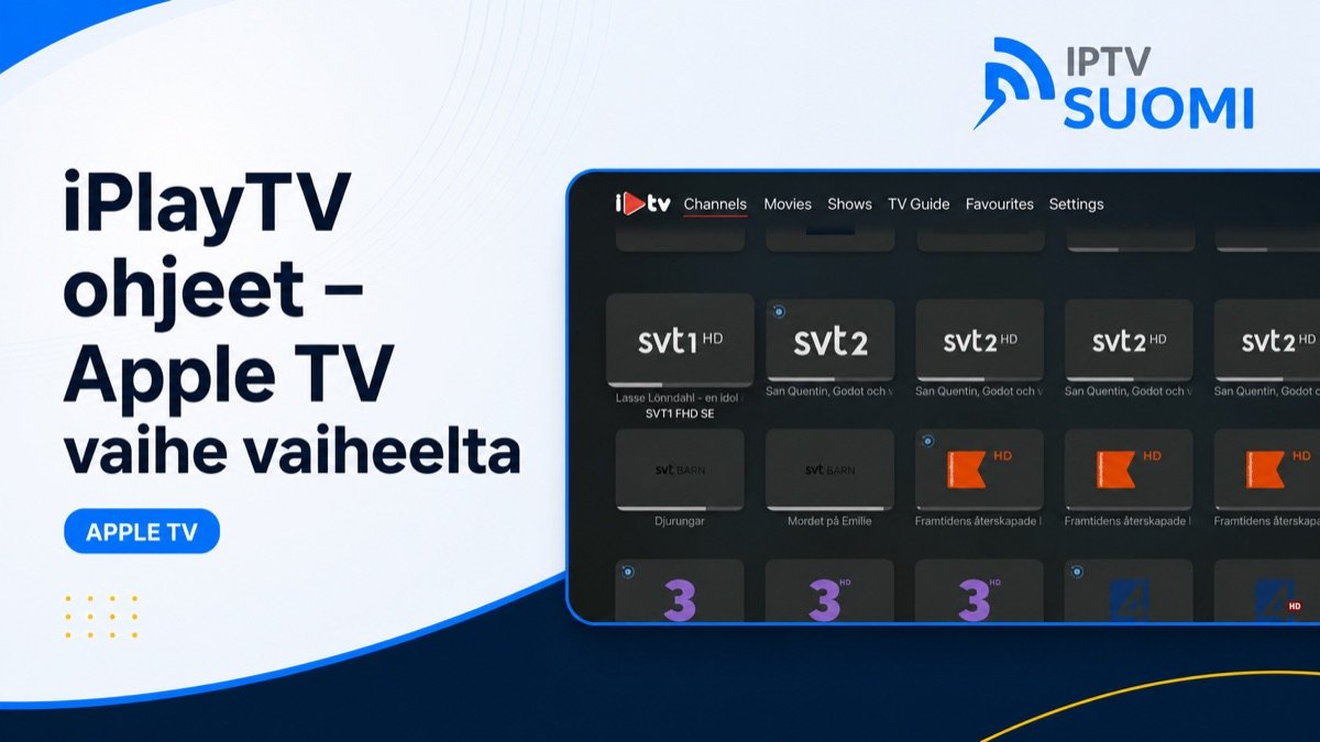 iPlayTV ohjeet Apple TV:lle – IPTV SUOMI